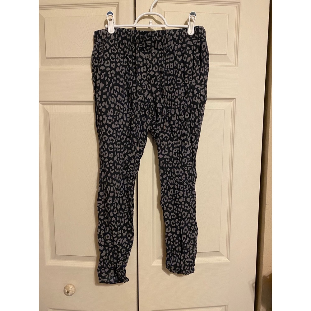 Old Navy Drawstring Leopard Pants